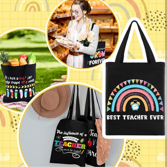 Black Teacher-Themed Shoulder Bag (Random 1pc) - Picture 6 of 6